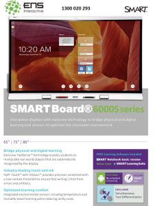 Smart board 6000S brochure image.